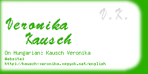 veronika kausch business card